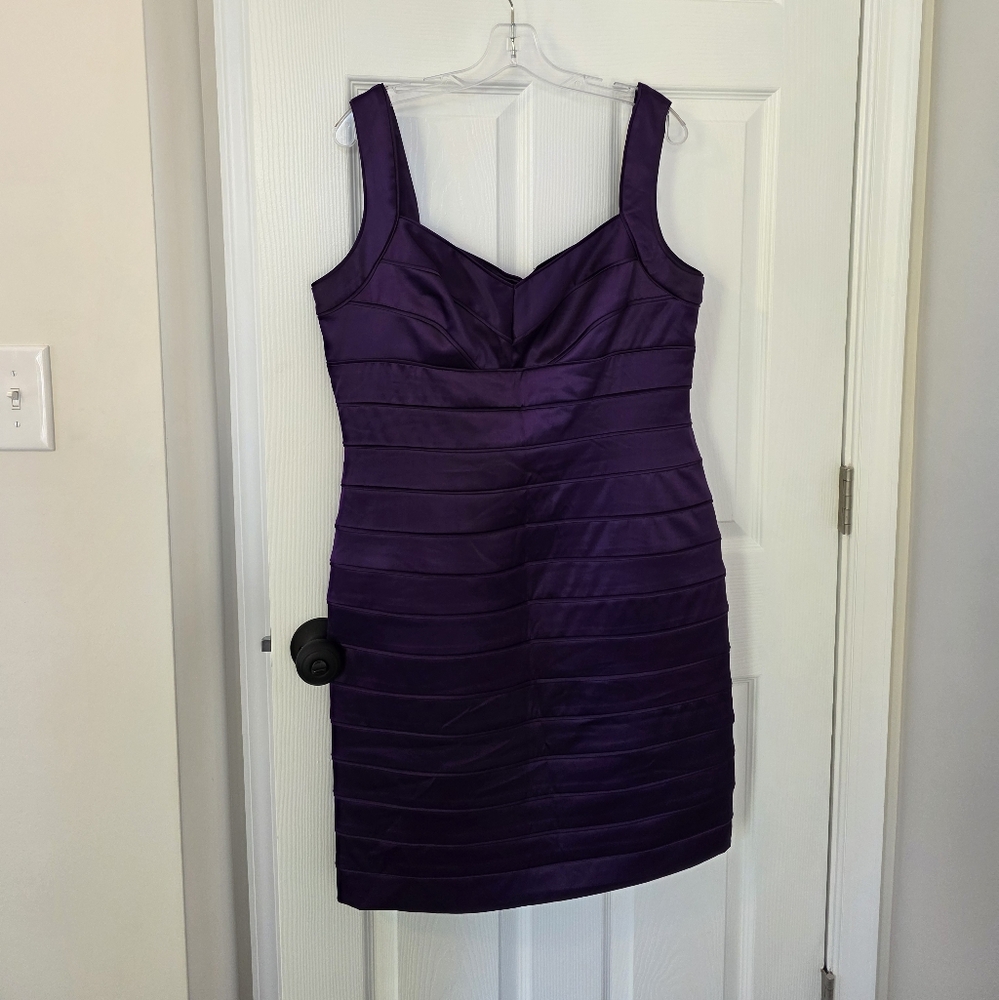 Elegant Purple Sleeveless Ralph Lauren Dress